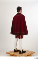  Photos Man in Historical Dress 27 a poses red cloak whole body 0006.jpg